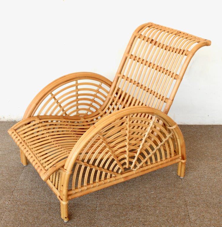 Cane Lounger Chair